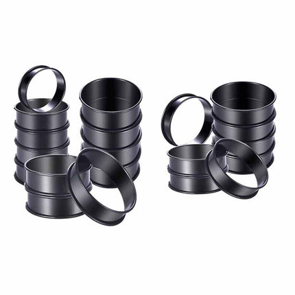8Pcs Non-Stick 4 Inch Steel Crumpet Rings for English Muffins