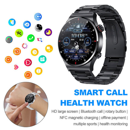 Smart Watch for Men with Bluetooth Call, Full Touch Screen Sports