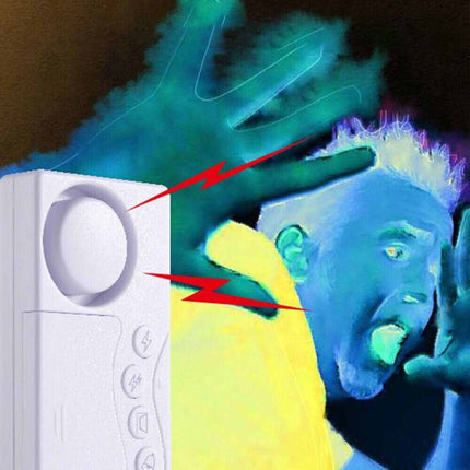 Wireless Refrigerator Door Alarm Delay Sensor Home Security Fridge Alert