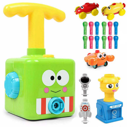 Balloon Powered Car Launcher Toy Inertia Creative Science Experiment Kit