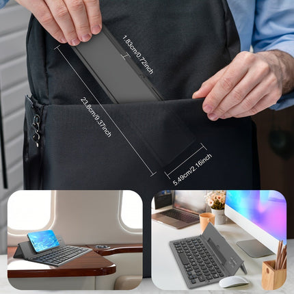 Portable Foldable BT Keyboard for Tablets, Laptops & Smartphones