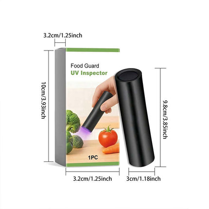 Portable UV Black Light Flashlight for Vegetable Detector and Inspection