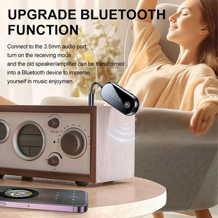 Wireless Bluetooth Transmitter for Airplane Audio Adapter Airpods Headphones