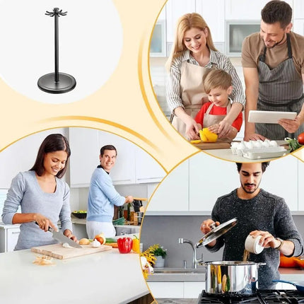 Rotatable Kitchen Tool Holder Utensil Stand for Spoon Spatulas Whisks