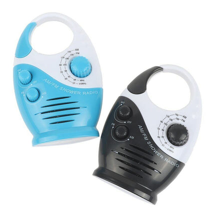 Portable Waterproof AM FM Radio Shower Hanging Bathroom Music Radio