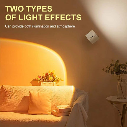 Rechargeable LED Magnetic Wall Mounted Night Lamp with Remote