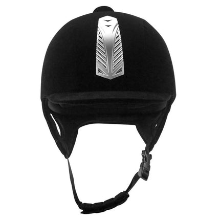 Adjustable Horse Riding Helmet Half Cover Safety Black 58cm