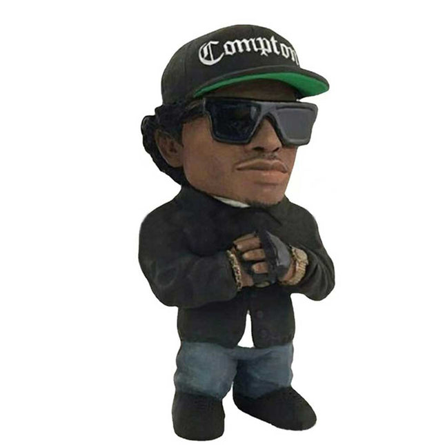 10cm Resin Hip Hop Rapper Statue, Cool Desktop Figurine Gift