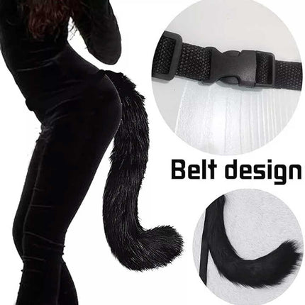 Furry Cat Fox Cosplay Mask Set Christmas Party Costume Tail Paws