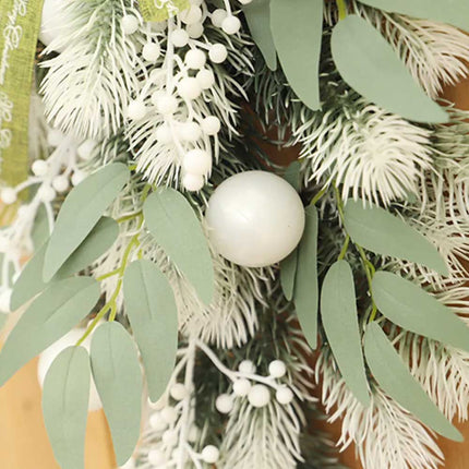 Christmas Door Wreath Xmas Wall Hanging Garland Flower Party Decor