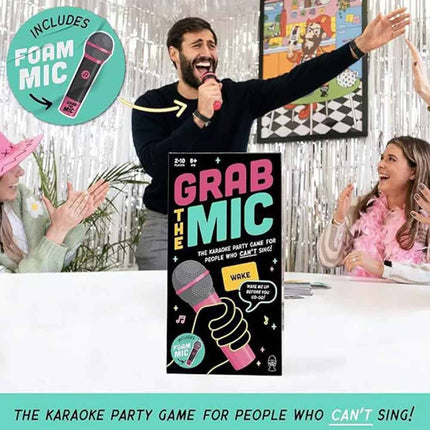 Grab The Mic Lucky Egg Exciting Family Game 4 People Who Can't Sing