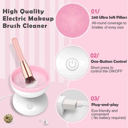 Professional Electric Makeup Brush Cleaner Machine Cleaning Tool
