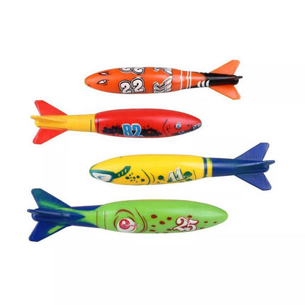 19pcs Kids Underwater Diving Toy Set, Swimming Pool Dive Rings & Seaweeds