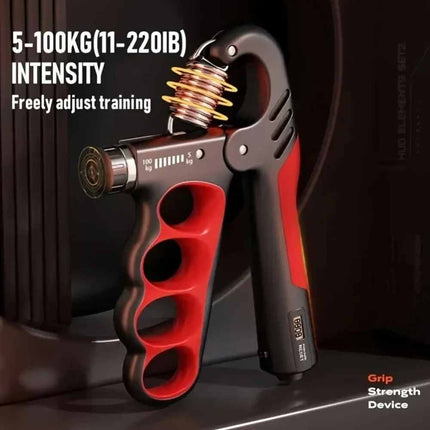 Adjustable Hand Grip Strengthener 5-100kg Digital Count Wrist Expander