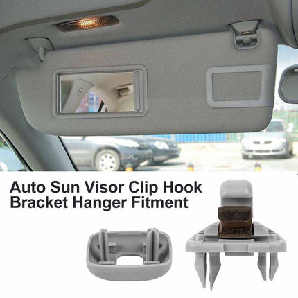 2Pcs Grey Car Sun Visor Clip Hook Bracket for Audi A1/A3/A4/A5/Q3/Q5