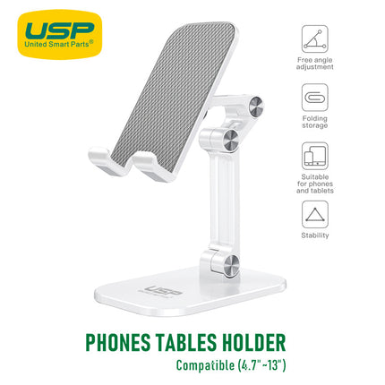 Adjustable Foldable Desk Stand Mount for Cell Phone and Tablet Holder