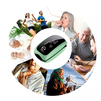 Rechargeable OLED Finger Pulse Oximeter for SpO2 & Heart Rate Monitor