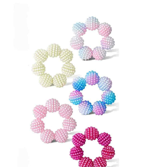 5X Beaded Sensory Finger Rings Fidget Stress Relief Autism ADHD Kids Adult