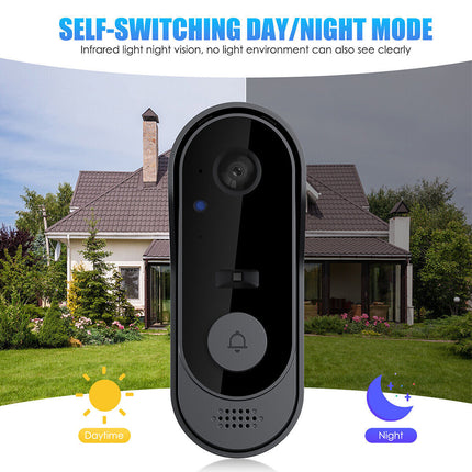 Wireless Smart Doorbell with WiFi Tuya Security Camera Phone Ring Alert