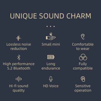 Wireless Bluetooth Headset Hands-Free Earpiece for iPhone Samsung
