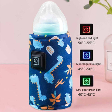 USB Travel Baby Bottle Warmer Bag, Portable Thermostat Milk Heater