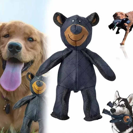 2026 Unbreaka Mighty Bear Pet Toy – Indestructible Tough Dog Squeaky