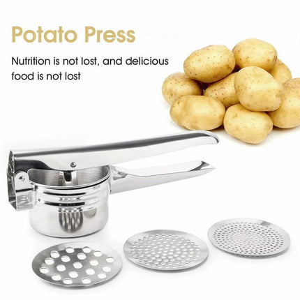 Manual Stainless Steel Juicer Vegetable Press Potato Lemon Garlic Colored Box
