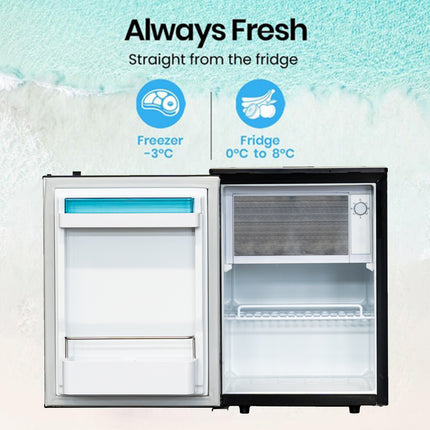 85L 12V/24V Compressor Refrigerator for RV Caravan, Boat & Truck – Fridge Freezer