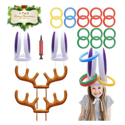 21 Piece Easter Inflatable Bunny Ears Toss Game Family Party Decor