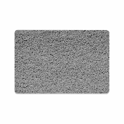 Grey Loofah Shower Mat Non-Slip Quick Dry Bath Mat 60x40cm
