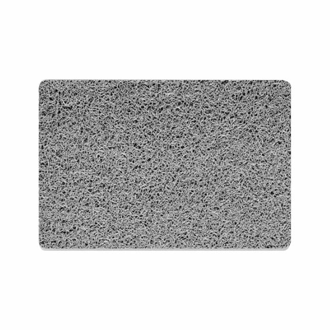 Grey Loofah Shower Mat Non-Slip Quick Dry Bath Mat 60x40cm