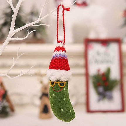 Christmas Cartoon Banana Hanging Pendant 3Pcs Xmas Home Decoration