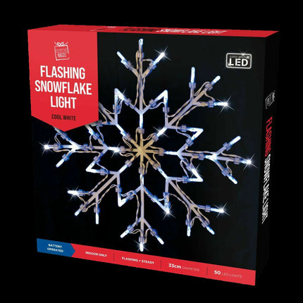 Multicoloured 35cm 50 LED Light Up Christmas Window Star USB Powered