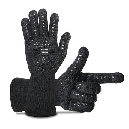 2x 1472°F Heat Resistant Oven Gloves 35cm BBQ Silicone Kitchen Mitts