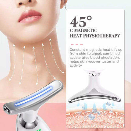 LED Neck Face Lifting Massager Skin Tighten Anti-Wrinkle Double Chin