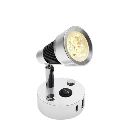 12V 24V Reading Light 3W LED RV Interior USB Type-C Caravan Boat Lamp