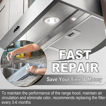 2PCS 320x260mm Cooker Hood Grease Filter Metal Mesh Kitchen Extractor Fan