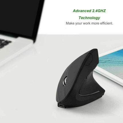 Rechargeable Vertical 1600DPI 2.4GHz Wireless Mouse Right Hand