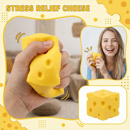 Extra Large Squishy Cheese Stress Relief Soft Novelty Simulation Toy