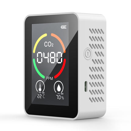 Portable 3in1 Carbon Dioxide Detector, LCD Digital Temp Humidity Meter