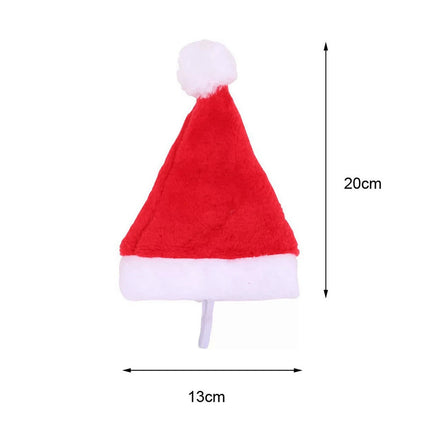 2x Christmas Santa Dog Hat Puppy Kitten Cat Cap Pet Costume Xmas Ornament