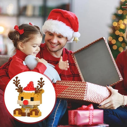 Santa Claus Design Building Blocks Set, 6Pcs Christmas Ornaments