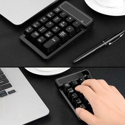 Wireless Numeric Keypad 2.4GHz, 19 Keys, Mechanical Feel Keyboard