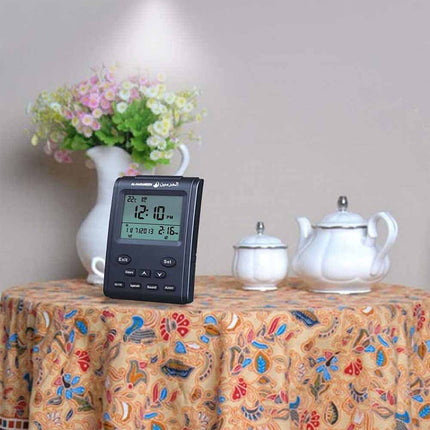 LCD Digital Prayer Clock, Islamic Azan Alarm for Mosque Desk Use