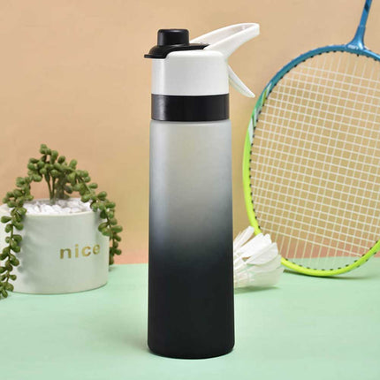 700ml Sport Matte Spray Water Bottle, Cooling Mist Kettle Cup