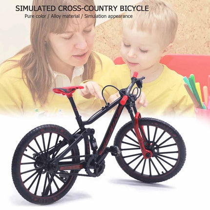 Mini 1 10 Diecast Metal Mountain Bike Finger Bicycle Racing Toy