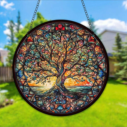 3Pack Tree of Life Home Garden Wall Art, Indoor Outdoor Acrylic Ornament