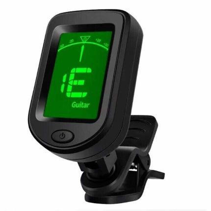 Digital LCD Clip-On Tuner for Guitar, Ukulele, Violin & More
