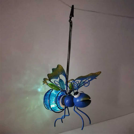 Solar Bee Light Hanging Waterproof Outdoor Tree Ornament Garden Decor