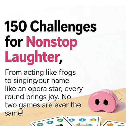 Funny Oinkcredible You Laugh You Lose Party Game 5pcs 2026 Pig Snout Game